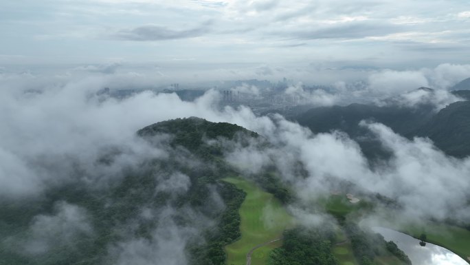 深圳 东部华侨城 大华兴寺 景区 云海