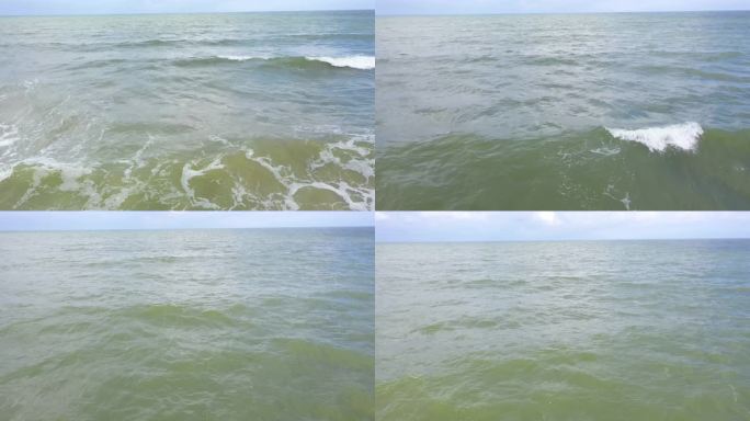 大海 海 海浪 俯拍壮观大气翻滚 浪花