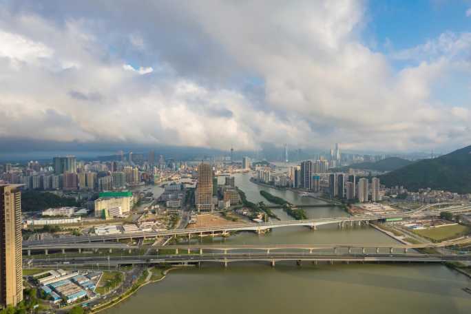 珠海城市大景延时