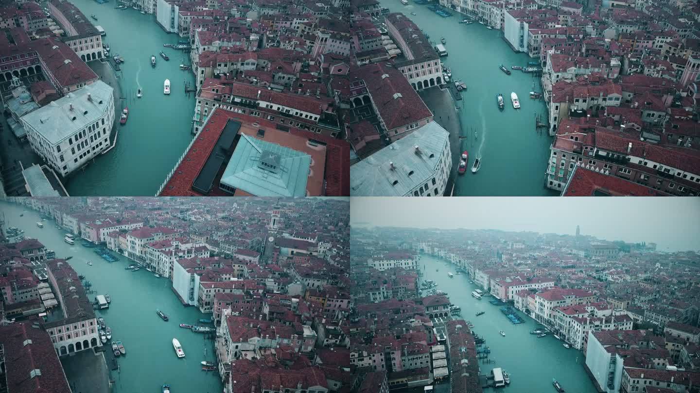 威尼斯水城上空航拍