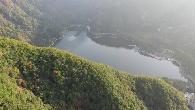 秦岭 翠华山 航拍 终南山 天池