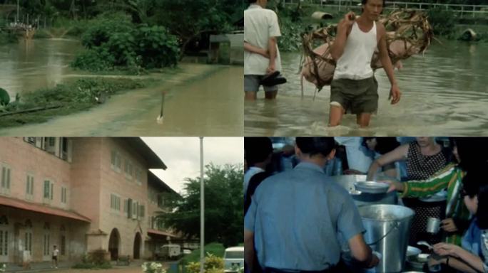 60年代新加坡水灾洪水灾民