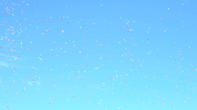 天空放飞气球