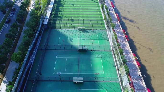 广州琶洲体育公园-团建-航拍-阳光