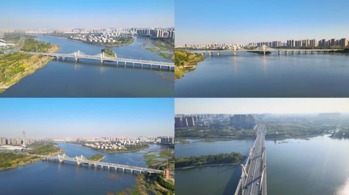 六安淠史杭河流地标大桥