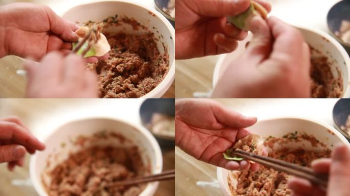 包饺子 干饺子皮 红萝卜 皮 三色水饺皮