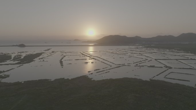 海鲜人工养殖航拍