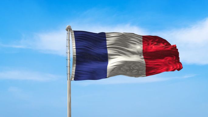 法国国旗旗帜标志logo带通道