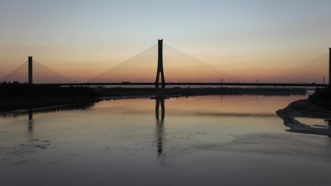 济南建邦黄河大桥美景