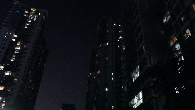 小区夜景