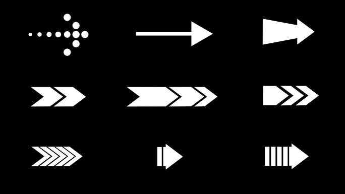 多种简约箭头动画