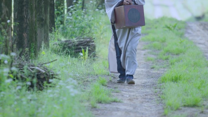 历史再现 古人赶路 郎中 自然风光