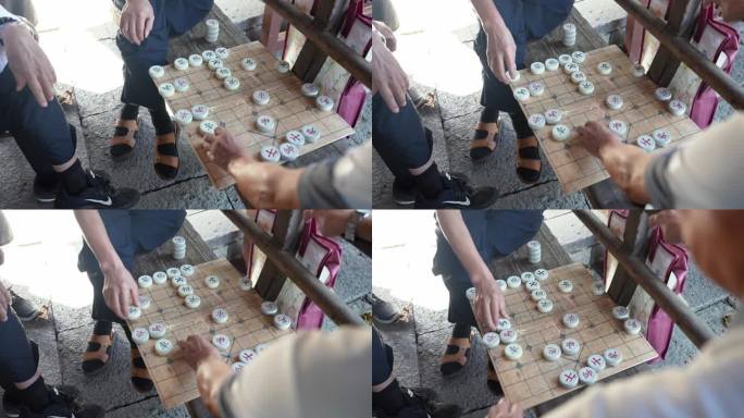 老人下象棋