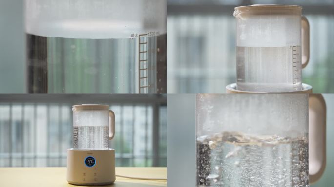 电水壶/玻璃水壶开水沸腾/水沸腾延时过程