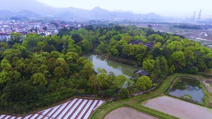 公园园林 旅游观光 自然风光 实景航拍