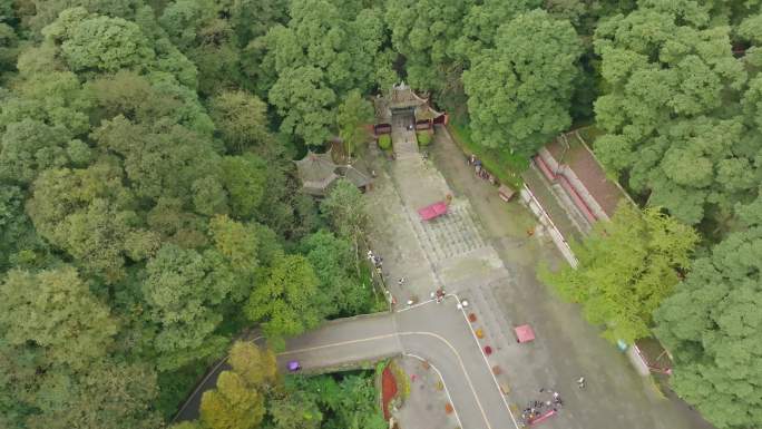 青城山前山大门秋色