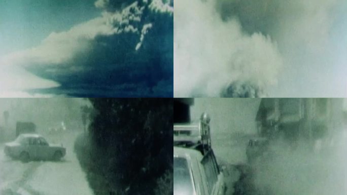 70年代日本北海道火山爆发
