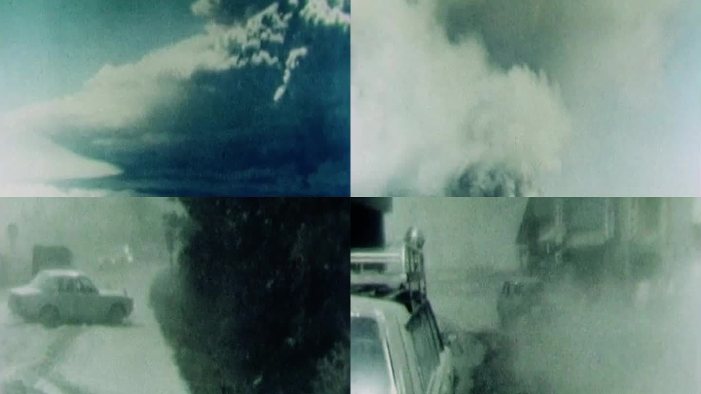 70年代日本北海道火山爆发