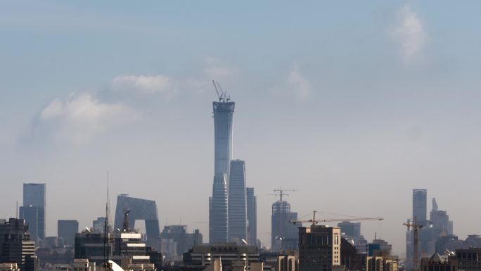 北京中国尊-建设中的北京城市中信在大厦