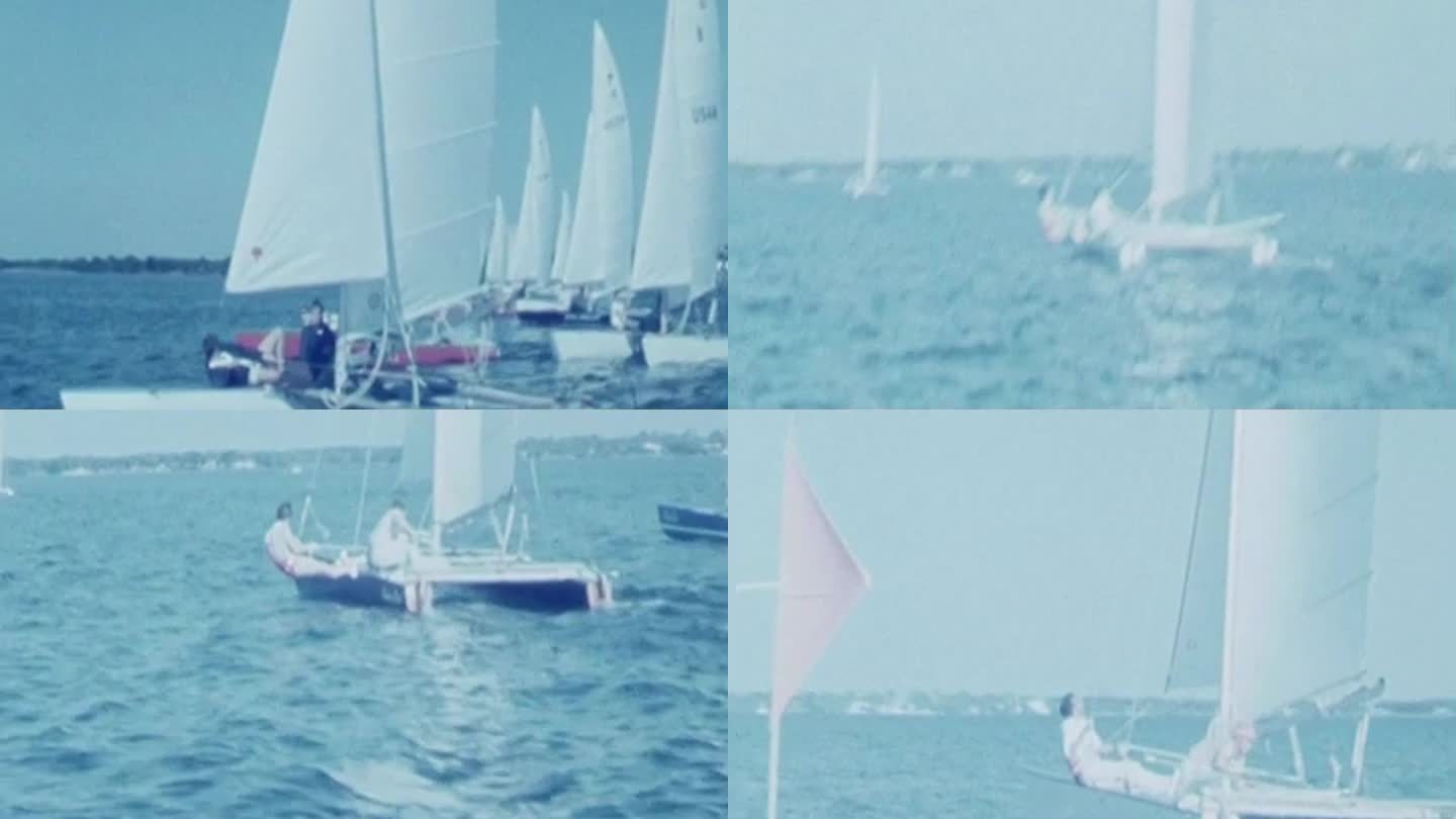 70年代帆船赛艇比赛