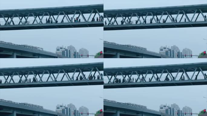 北京天桥行人