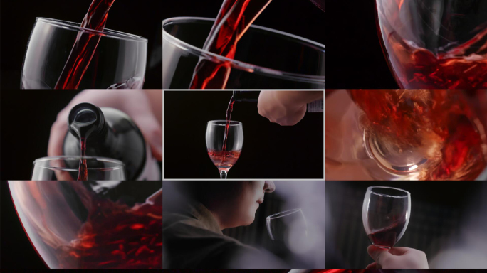红酒品红酒倒红酒