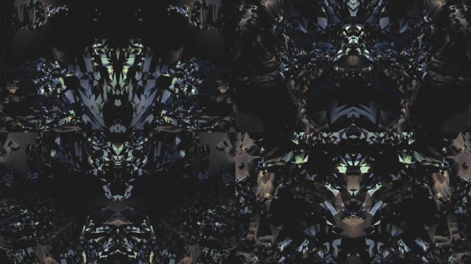 【4K时尚背景】灰紫抽象丛林繁花意象艺术