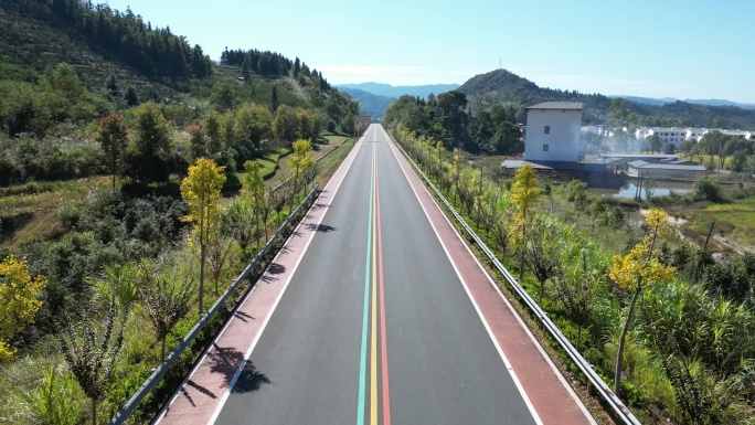 唯美舒适的乡村道路