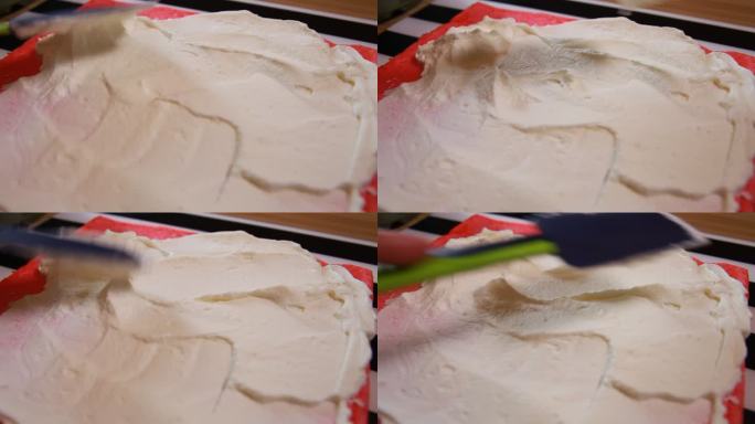 蛋糕制作过程