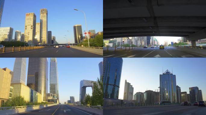 车拍北京国贸CBD国贸桥