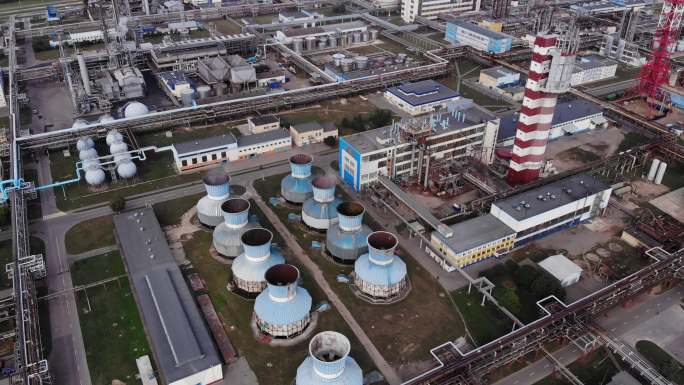 国外欧洲工厂工业白俄罗斯航拍