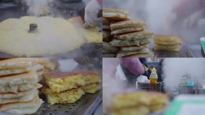 玉米面饼-100帧升格