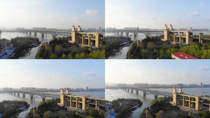 南京长江大桥 航拍