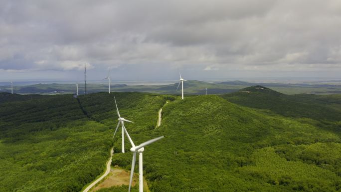 抚远大峰场山风力发电