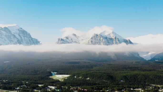 加拿大班夫 自然风光 雪山