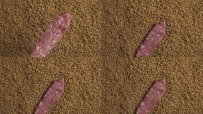 牛肉弹起升格慢动作