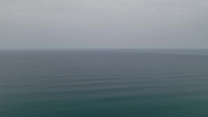 航拍海平面