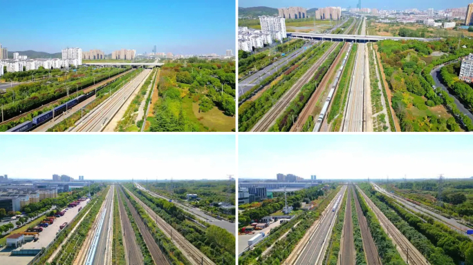 镇江市铁路段火车高铁交通运输枢纽