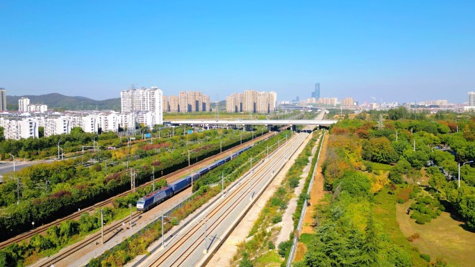 镇江市铁路段火车高铁交通运输枢纽