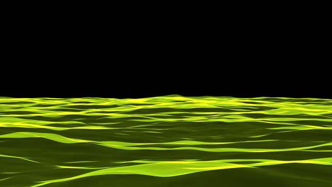 4K绿色矢量流动的水面无缝循环