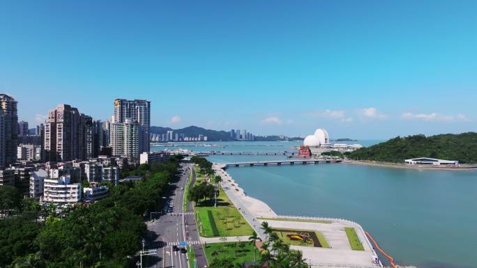 珠海日月贝海上歌剧院贝壳建筑