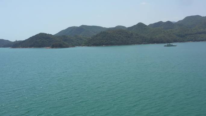 航拍 盐田 中央公园  海边栈道