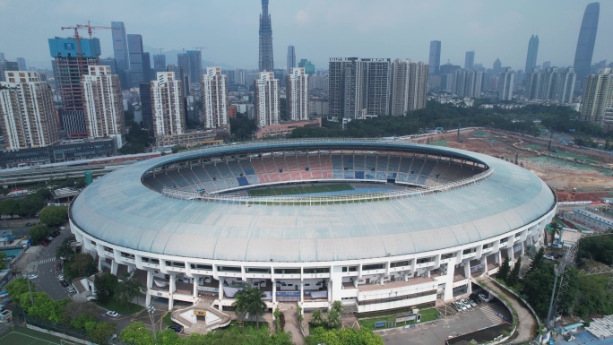深圳市体育中心建筑航拍