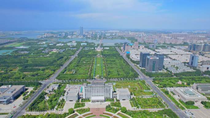 银川人民广场万豪大厦北京路城市中心地标