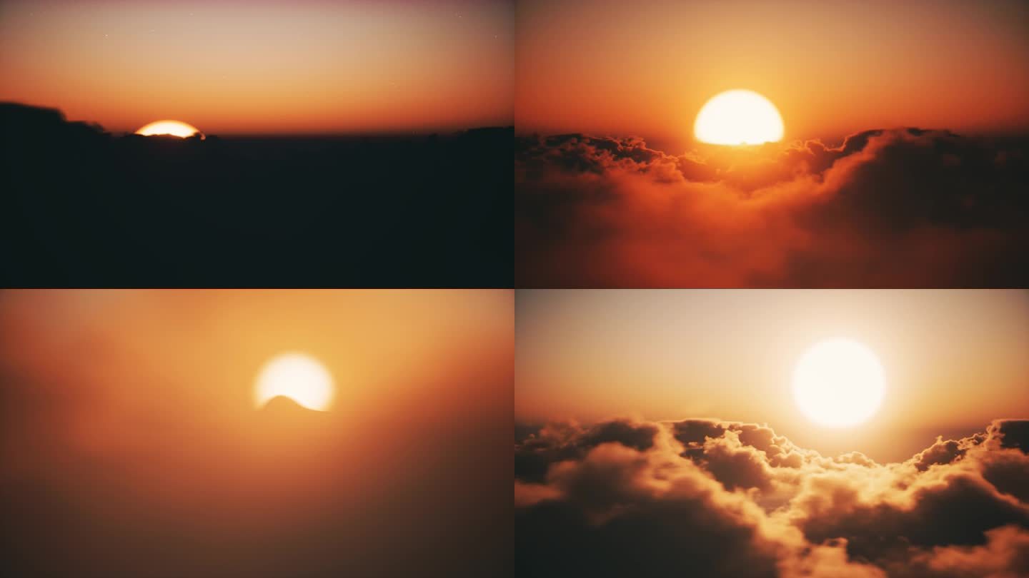 云海日出壮丽壮观视频素材