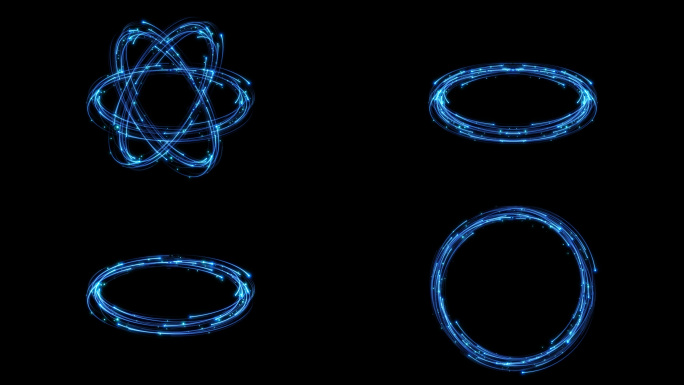 粒子圆环+透明循环