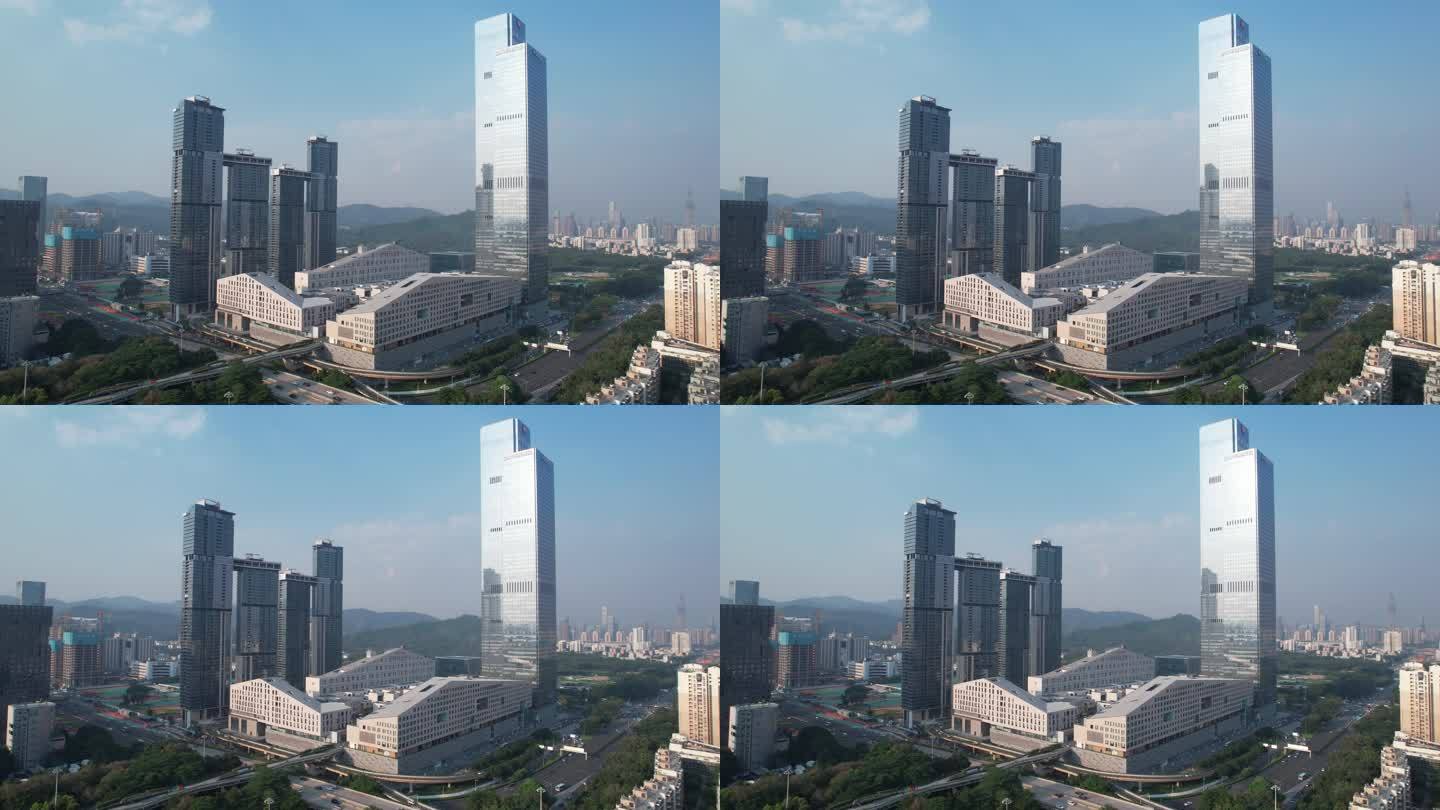 深圳城市建筑深业上城航拍