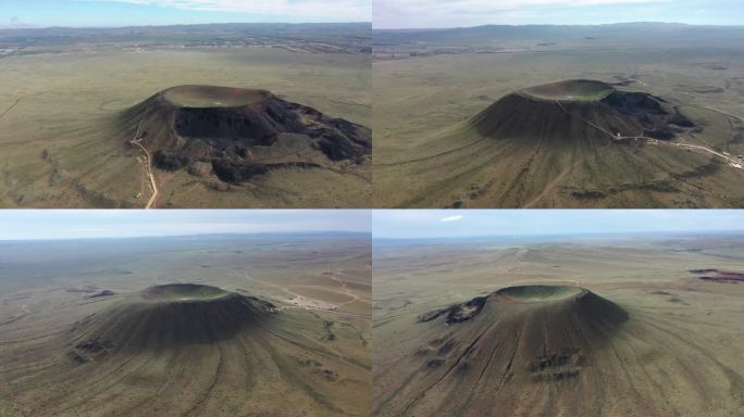 航拍乌兰哈达火山群之3号火山