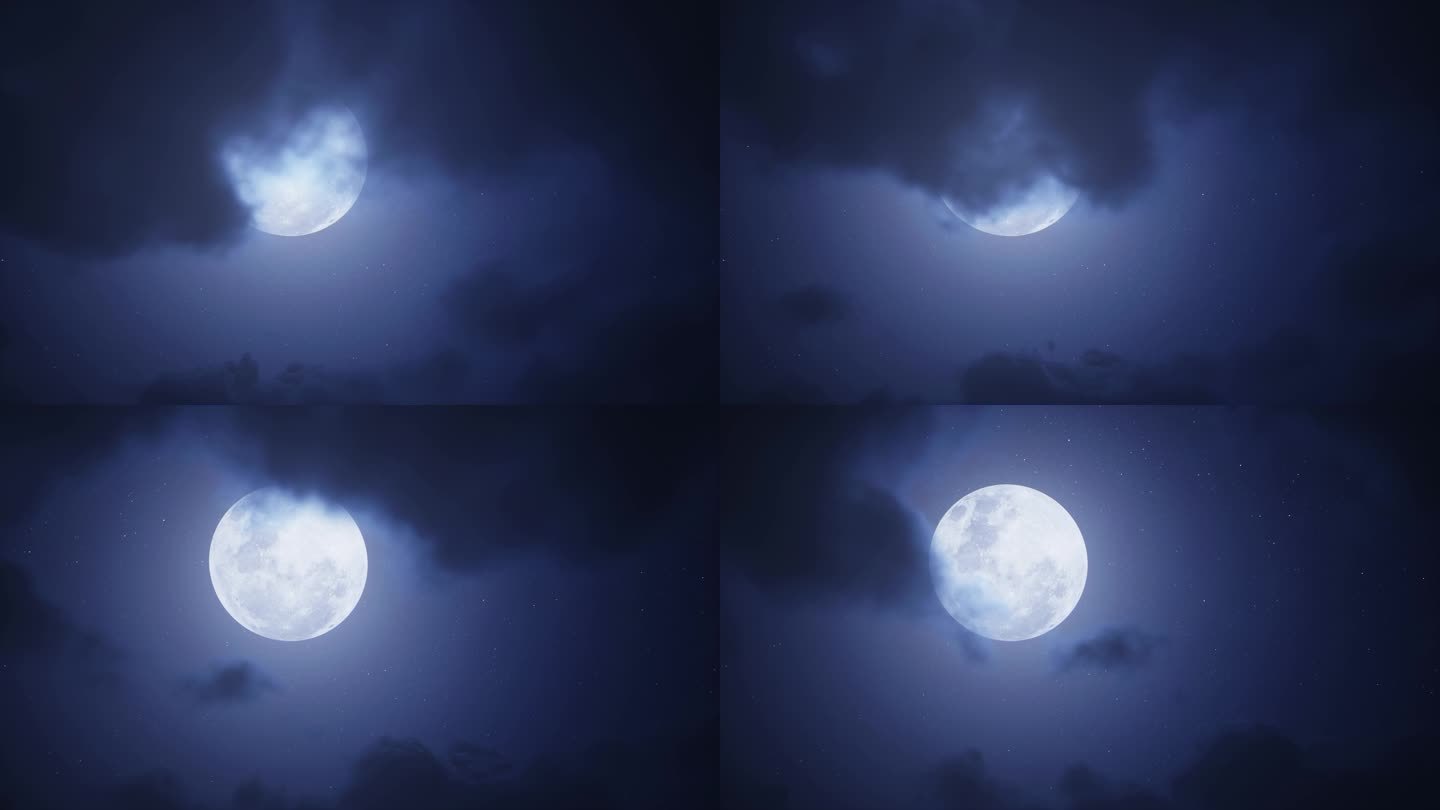 明月月亮圆月满月 视频素材