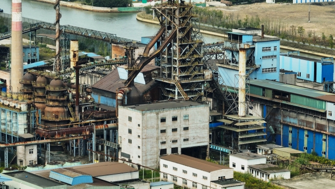 【原创】4K航拍废弃工厂苏钢老厂区